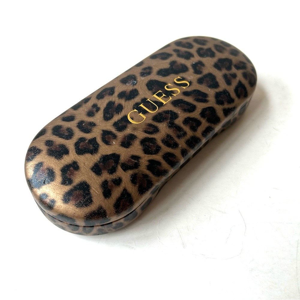 Guess Animal Print Eyeglass Case w/Lense Cloth